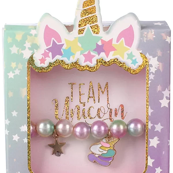 Βραχιόλι Unicorn με πολύχρωμες πέρλες